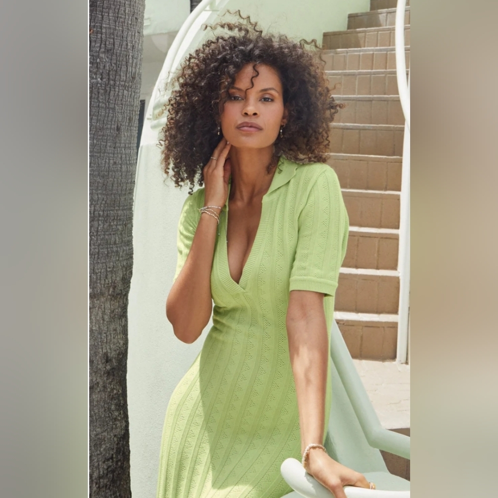 Venus Chic Mint Knit Dress Size Small New
